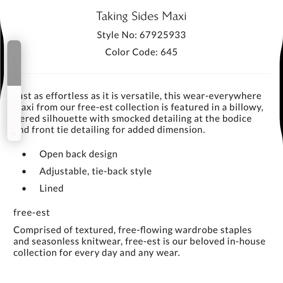 Free people taking sides maxi dress in aged red - Picture 4 of 5